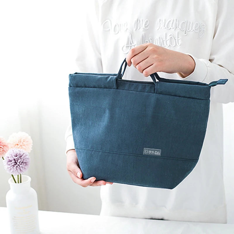 Portable Lunch Cooler Bag Food Containers Box Storage Handbags