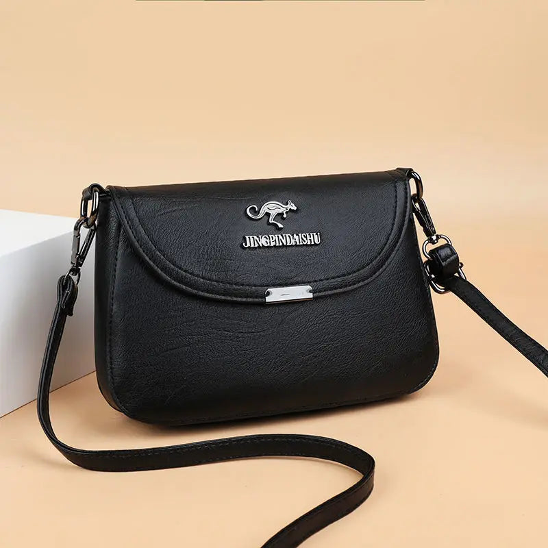 Vintage Soft PU Leather Flap Shoulder Crossbody Bag Purses Handbags
