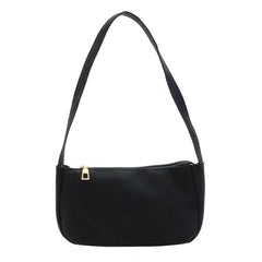 Solid Nylon Underarm Tote Purse Clutches Shoulder Bag
