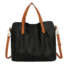 Women's PU Leather Large Capacity Handbag Shoulder Bag