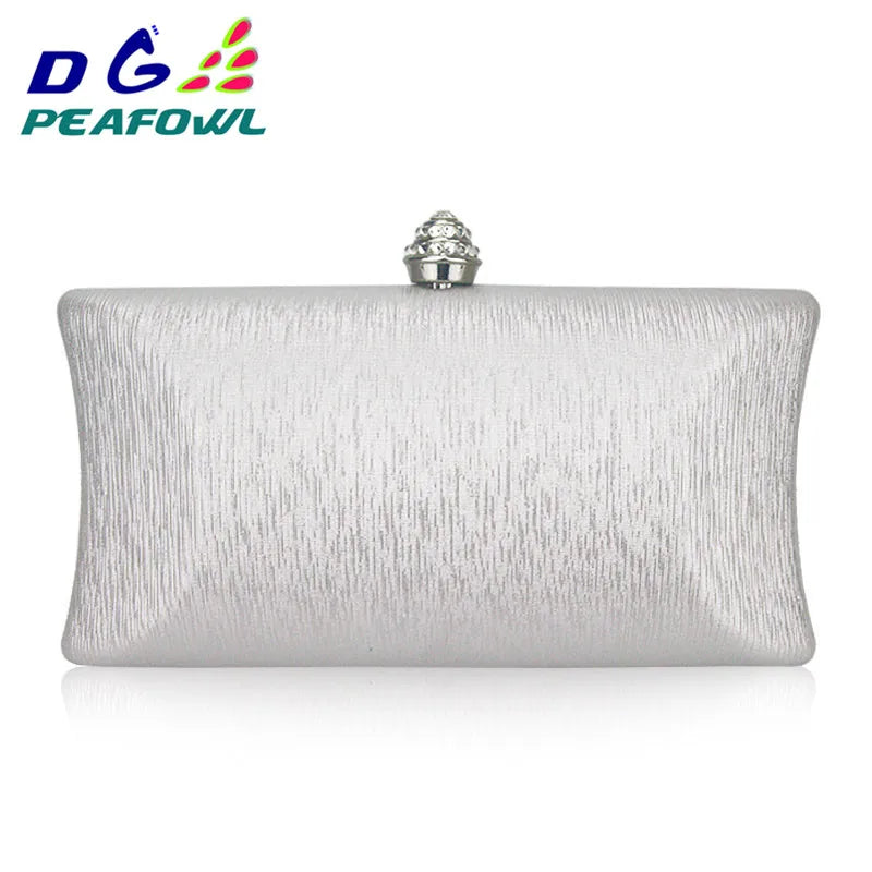Women Travel Toiletry Bag Red/Blue/Silver Clutch Evening Pochette Wallet Chains