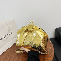 Pleated Clutch Shoulder Bag for Women Party Handbag Crossbody Bag Female Bolsa