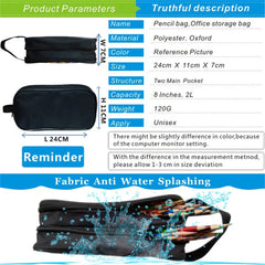 Son Goku Double Zipper Pencil Case Wallet Pen Bag Anime Stationery Bag