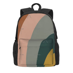 Sound Waves Minimalist Pattern Backpack Men Women Anime School Bag