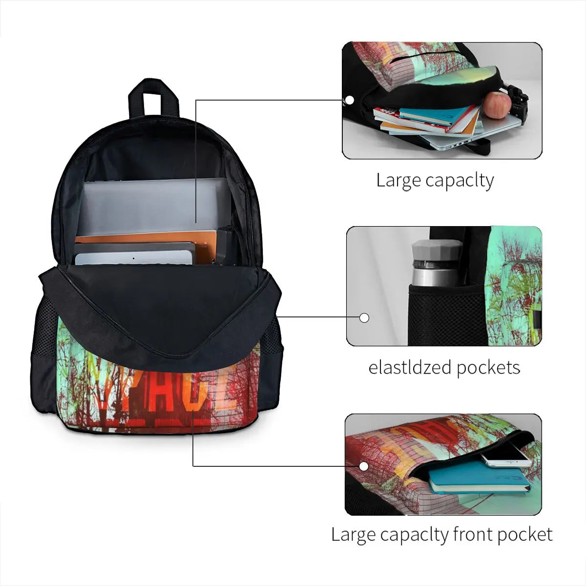 Space 2 Backpacks Men's Backpacks Bags For Women Summer Anime Backpack
