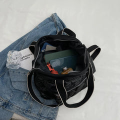 Quilted Space Cotton Shoulder Bag for Women