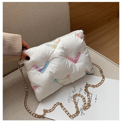 Space Cotton Small Square Bag Shoulder Bag Handbags for Women