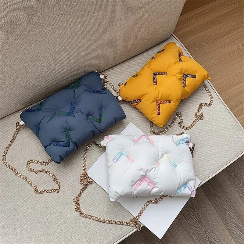 Space Cotton Small Square Bag Shoulder Bag Handbags for Women