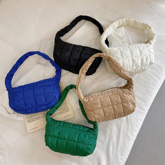Quilted Winter Padded Shoulder Bag for Women