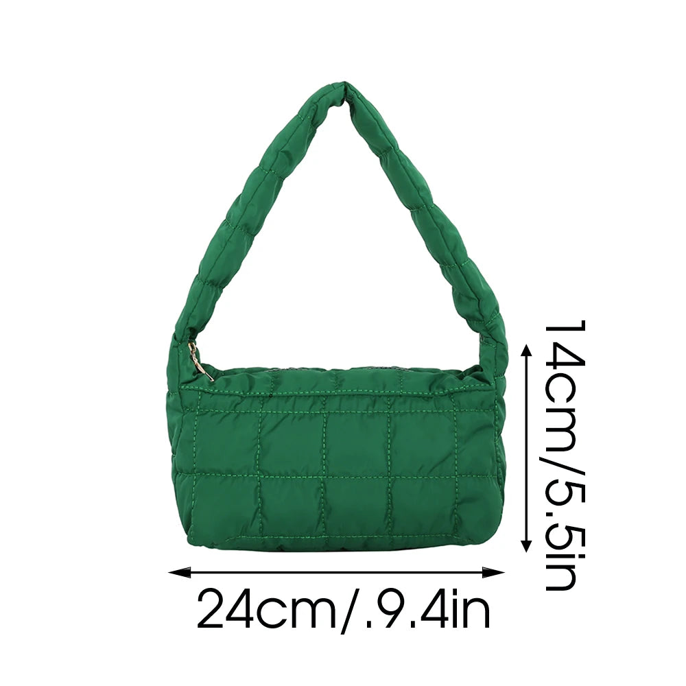 Quilted Winter Padded Shoulder Bag for Women