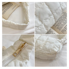 Quilted Winter Padded Shoulder Bag for Women