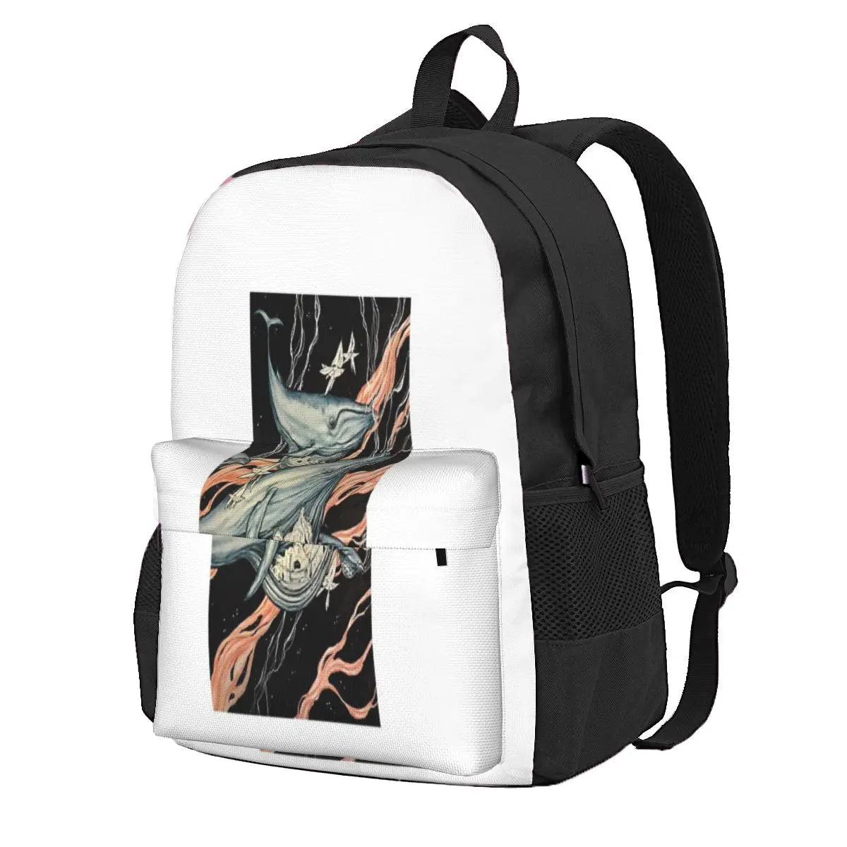 Space Whales Backpacks Men's and Women's Bags