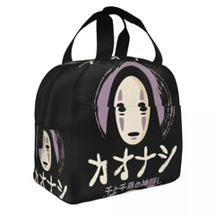 Spirited Away No Face Insulated Lunch Tote Bag for Women