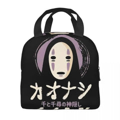 Spirited Away No Face Insulated Lunch Tote Bag for Women