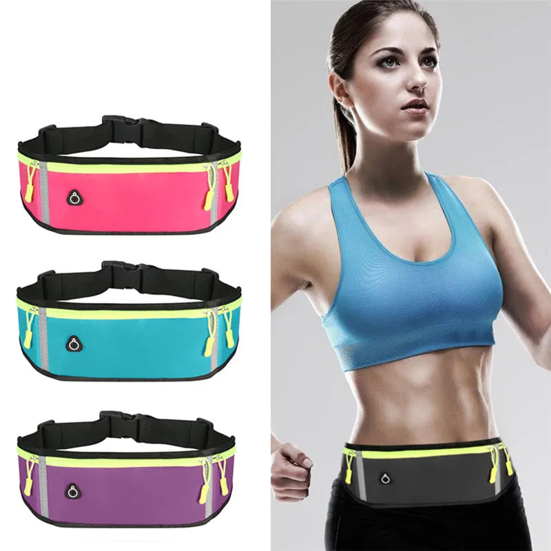 Waterproof Running Waist Bag with Reflective - Gym Fanny Bag