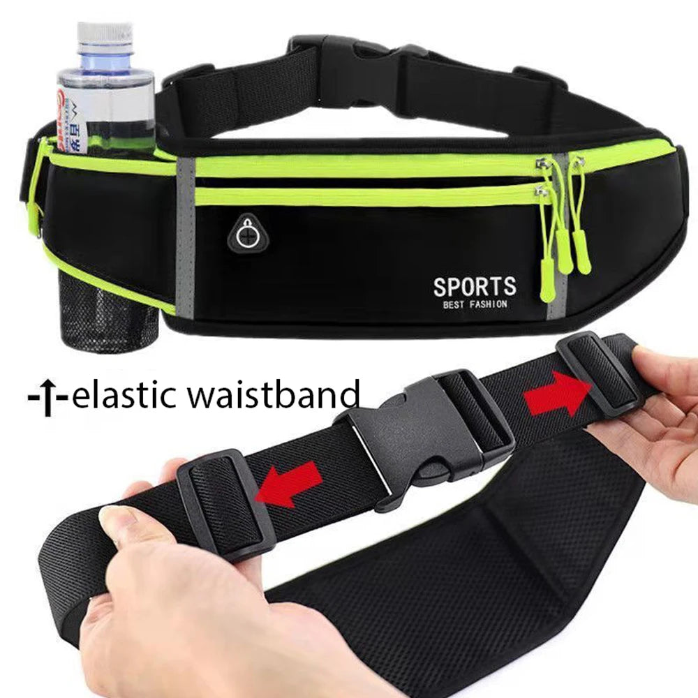 Running Waterproof Waist Fanny Pack for Men Women
