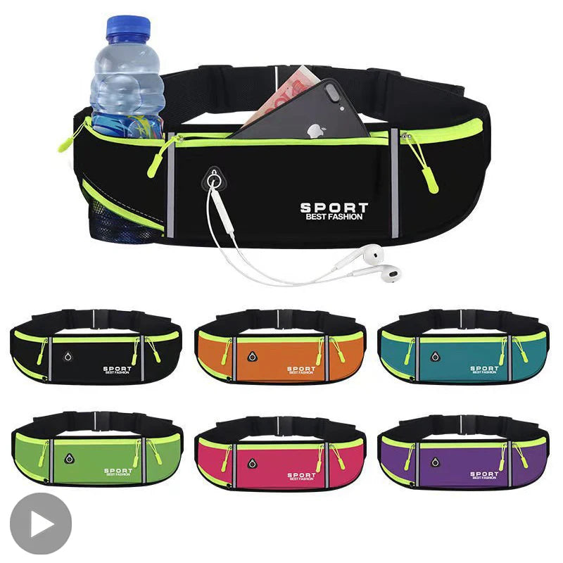 Running Waterproof Waist Fanny Pack for Men Women