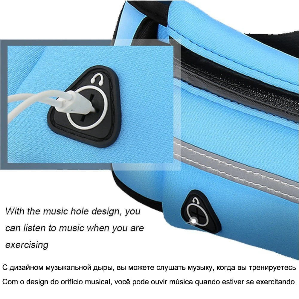 Waterproof Running Fanny Pack Waist Belt Bag for Men Women