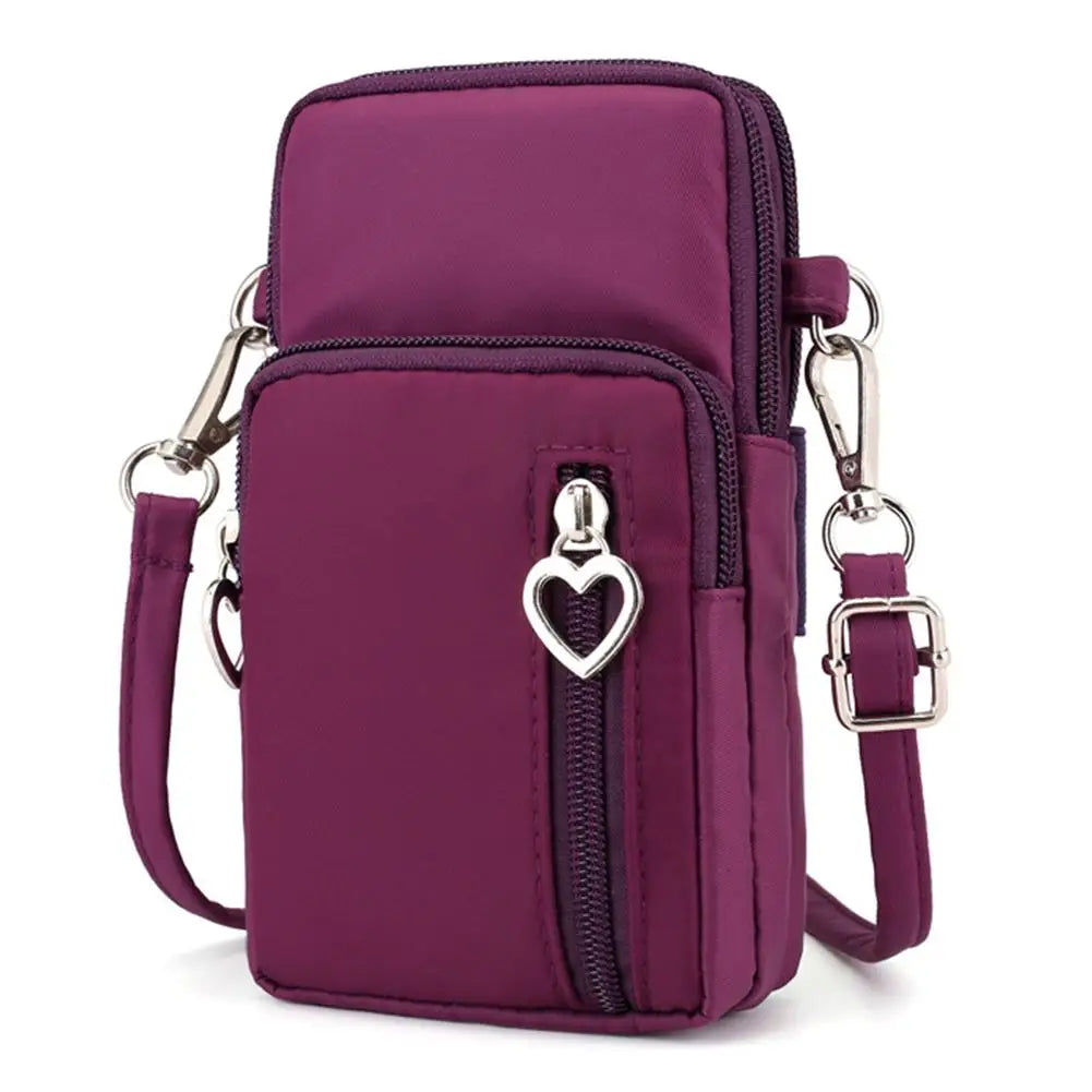 Sports Oxford Cloth Women Phone Bag Arm Pack Mini Crossbody Pouch