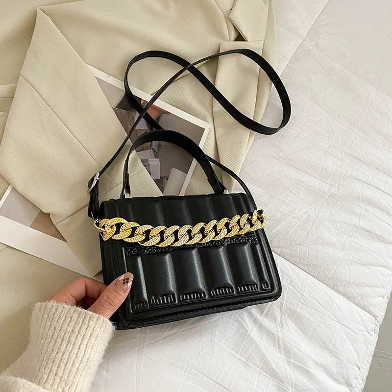 Diamond Lattice Shoulder Bag Small Square Messenger Bag