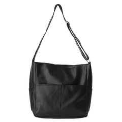 Spring Pu Soft Leather Bucket Bag Large Capacity Cross-body Ins Shoulder