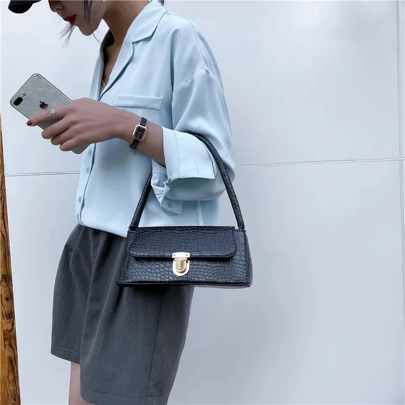 Spring Summer Woman Retro Handbags PU Leather Shoulder Bag Female Bolsa Vintage