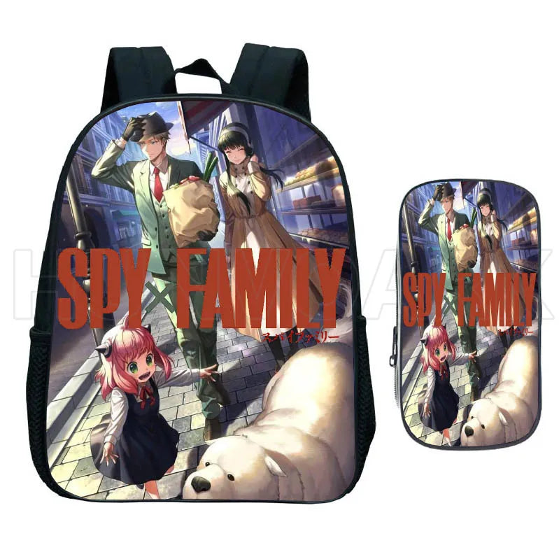 Spy x Family Anya Forger Backpack 12INCH Cartoon School Bags for Boys Girls 3-7