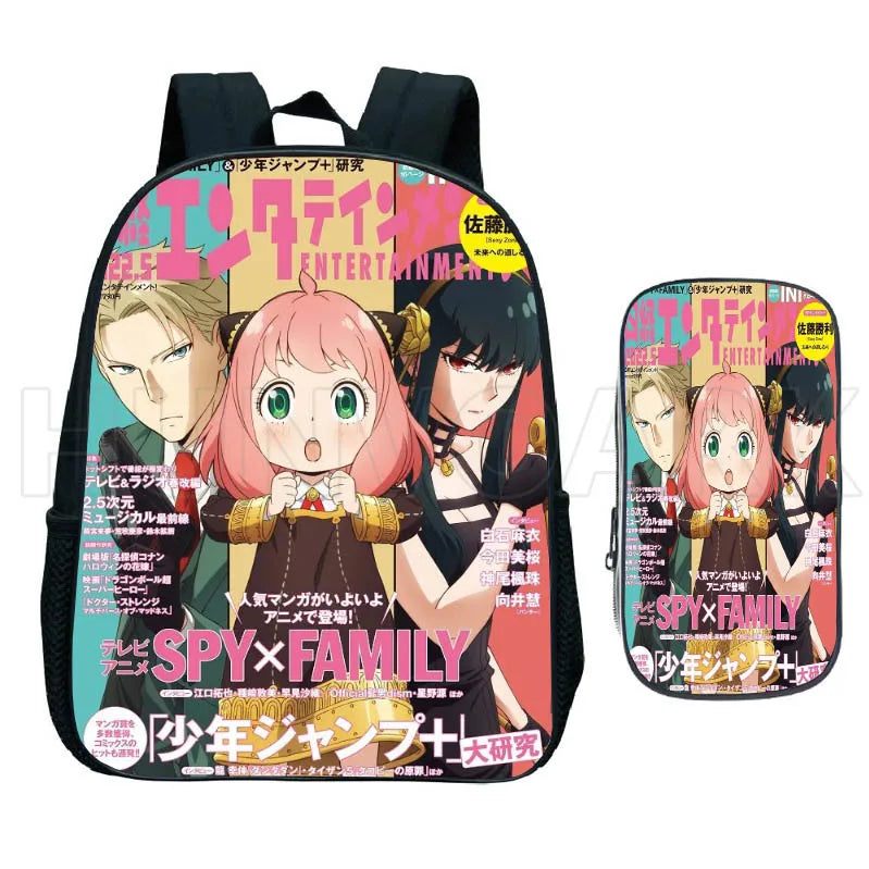 Spy x Family Anya Forger Backpack 12INCH Cartoon School Bags for Boys Girls 3-7