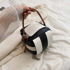 Square Weave Handbag Ladies Vintage Tote For Hard Handle Famous Small Leather Sl