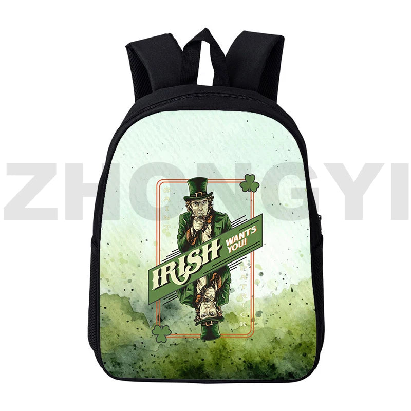 St. Patrick's Anime Clover Daily Pack 16 Inch Bookbag
