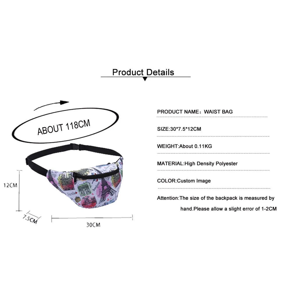 Starry Sky Fanny Pack Waist Bag Running Belt Mini Crossbody Bag