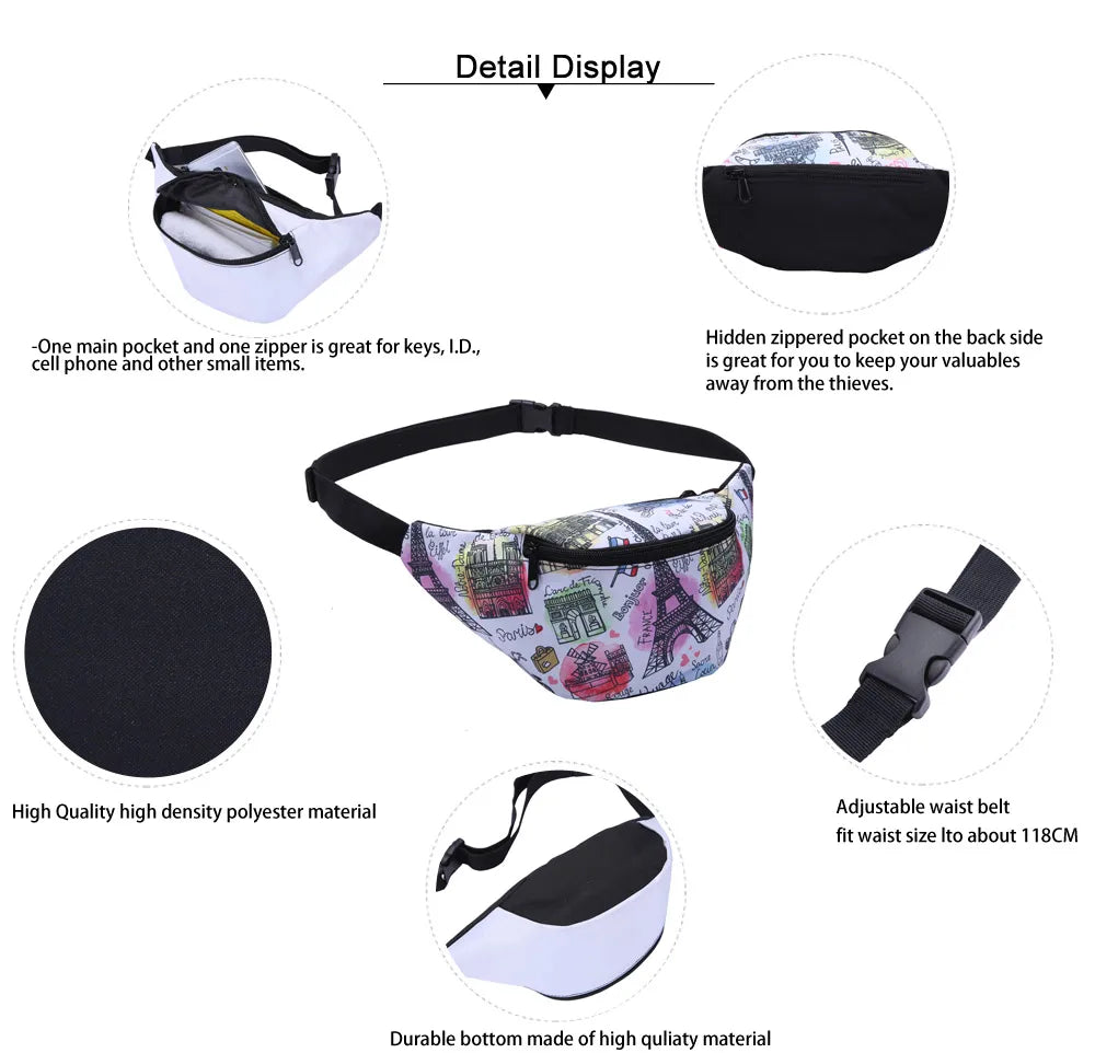 Starry Sky Fanny Pack Waist Bag Running Belt Mini Crossbody Bag