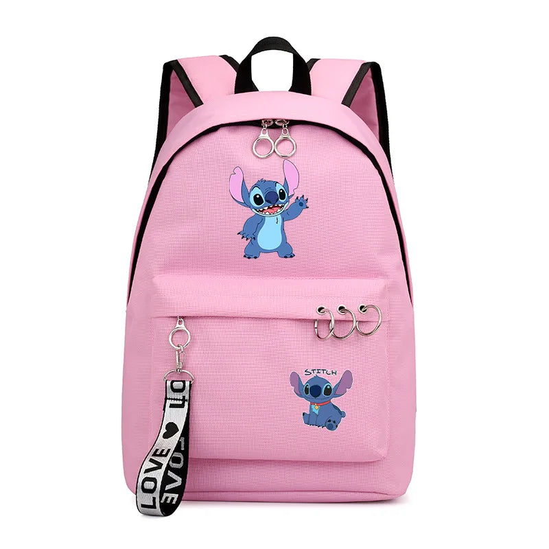 Stitch Bags School Backpack Pattern Cartoon Stitch Schoolbag Teens School Bag Ca
