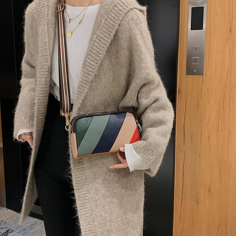 Small Leather Shoulder Messenger Bag