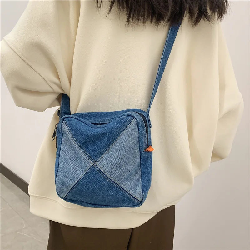 Women's Denim Shoulder Bag Crossbody Summer Travel Handbag Purse
