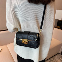 Stone Pattern Leather Underarm Shoulder Bags For Women Handbags and Purses