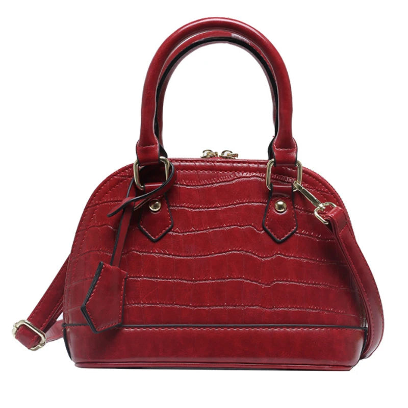 Stone Pattern Shell Bag High-capacity Women Handbag Shoulder Bag