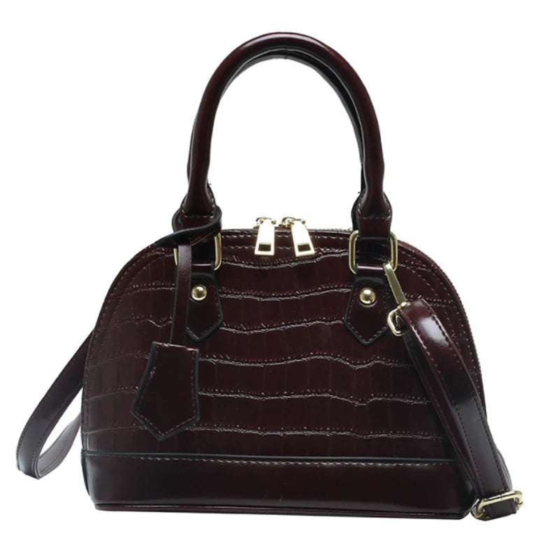 Stone Pattern Shell Bag High-capacity Women Handbag Shoulder Bag