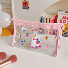 Transparent Portable Large Capacity Cosmetic Storage Bag