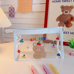 Transparent Portable Large Capacity Cosmetic Storage Bag