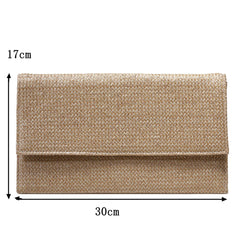 Straw Clutch Purse for Women Beach Handbag Envelope Style