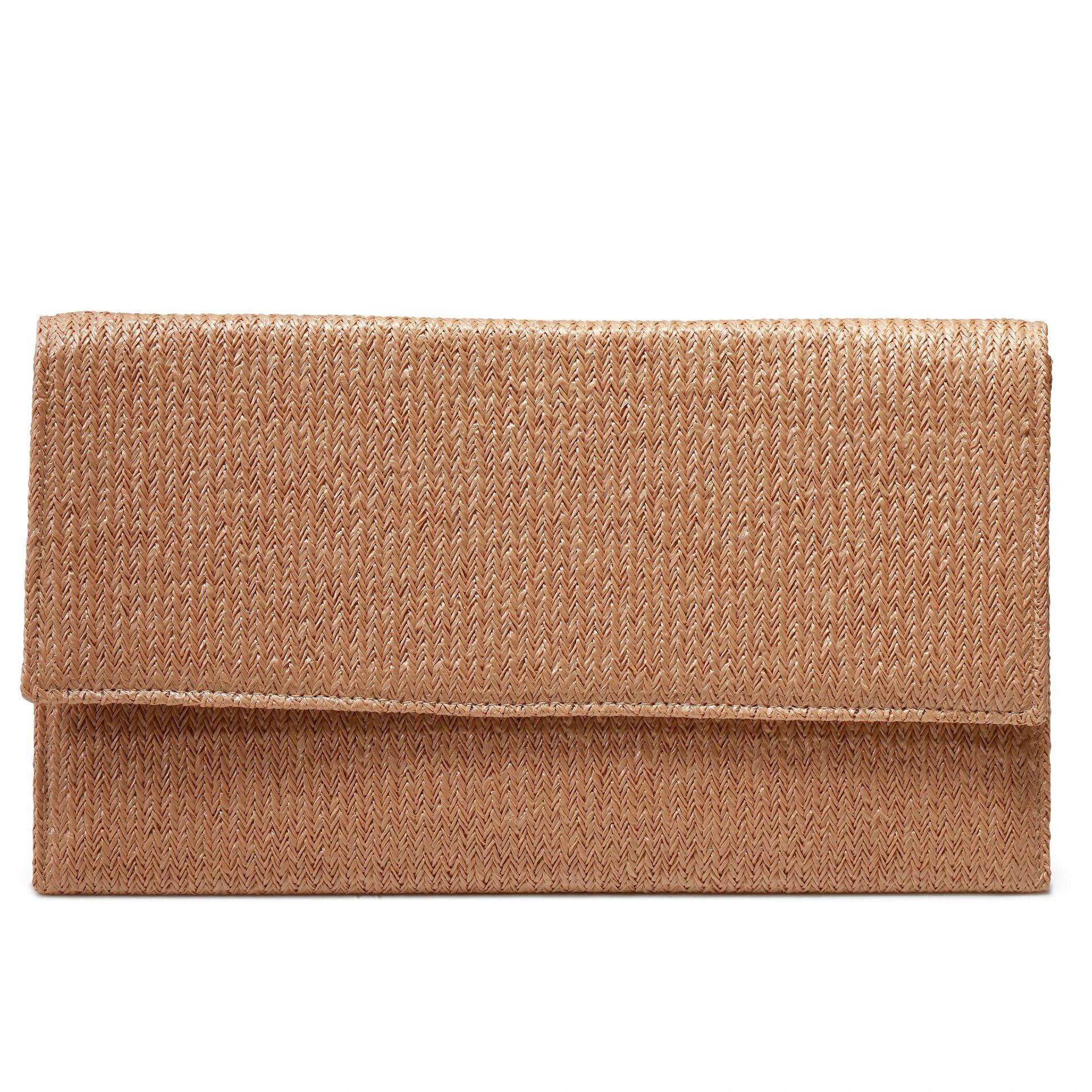 Straw Clutch Purse for Women Beach Handbag Envelope Style