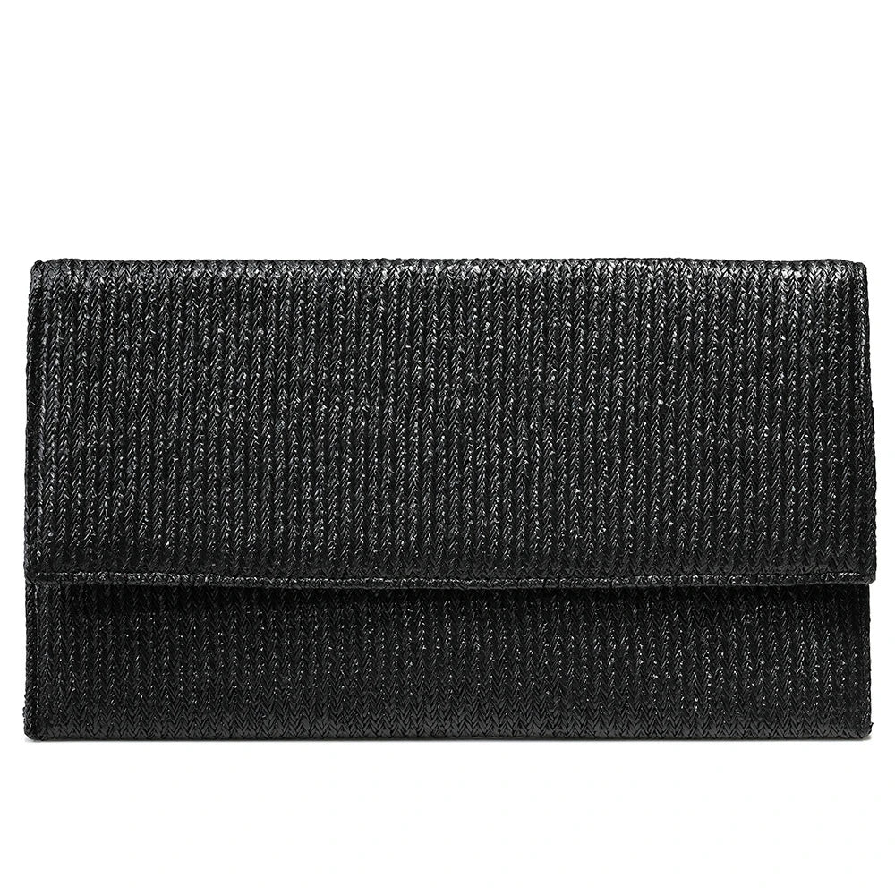 Straw Clutch Purse for Women Beach Handbag Envelope Style