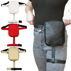 Street Crossbody Bag Unisex Waist Leg Bag PU Leather Fanny Pack Small Purse