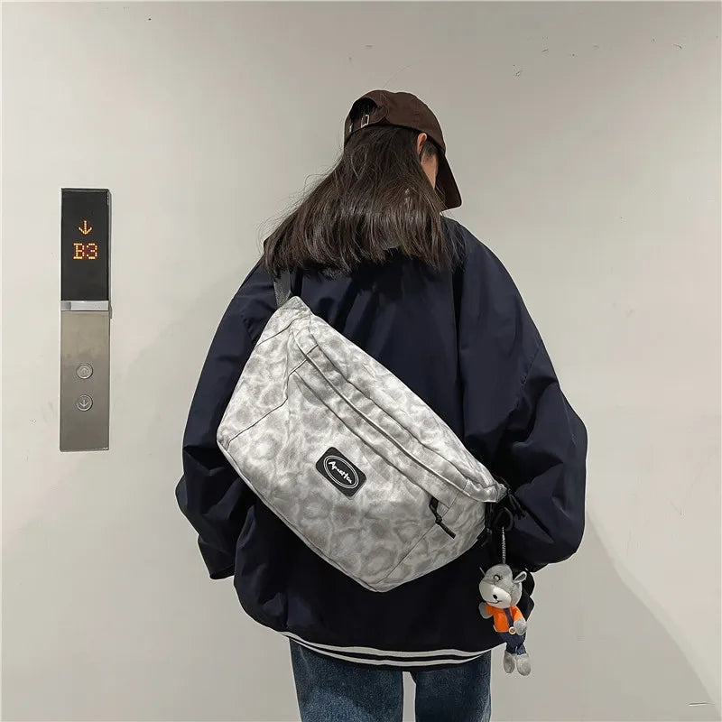 Street Hip-hop Waist Bag Unisex Nylon Fanny Pack Chest Pack