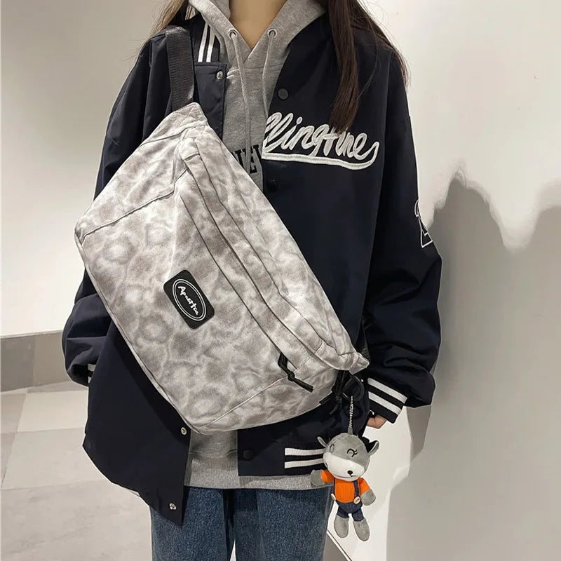 Street Hip-hop Waist Bag Unisex Nylon Fanny Pack Chest Pack
