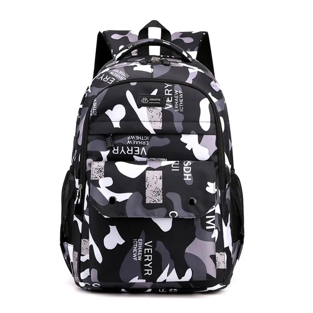 Camouflage Student Backpack Lightweight School Bag