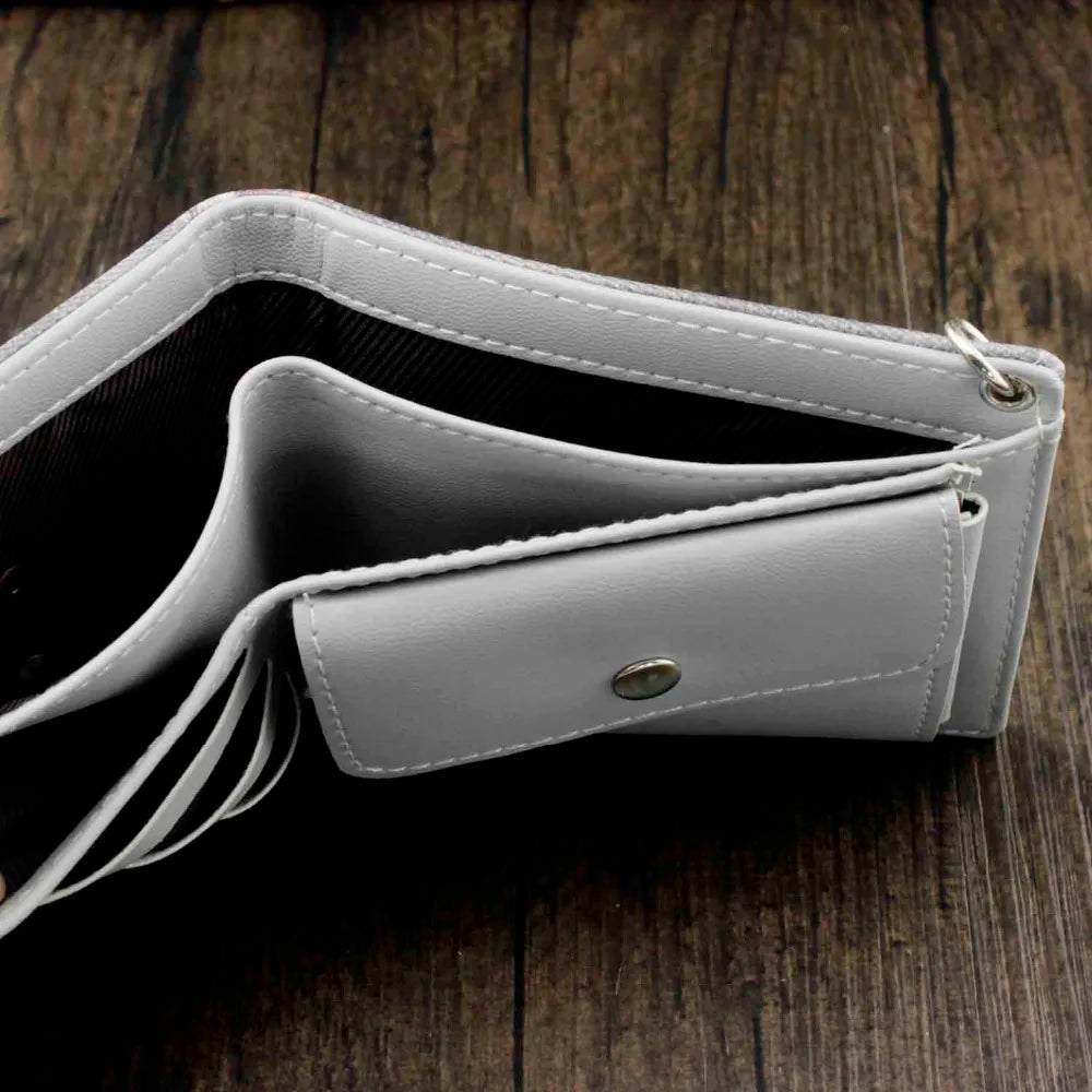Casual Wallet with Anti Thief Chain for Men and Boys