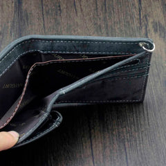 Men's Casual Wallet with Anti Thief Chain