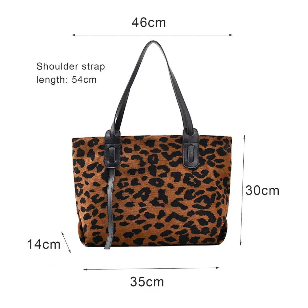 Lightweight Sturdy Tote Bag Zip Closure Women Shoulder Bag